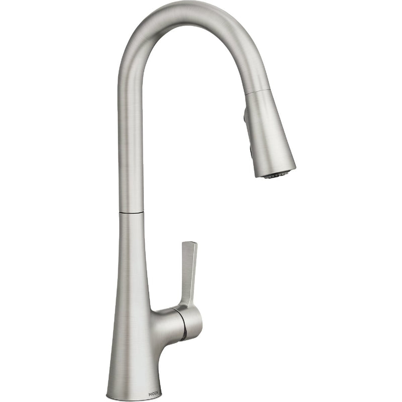 Moen Mikah Spot Resist Stainless One-Handle High Arc Pulldown Kitchen Faucet