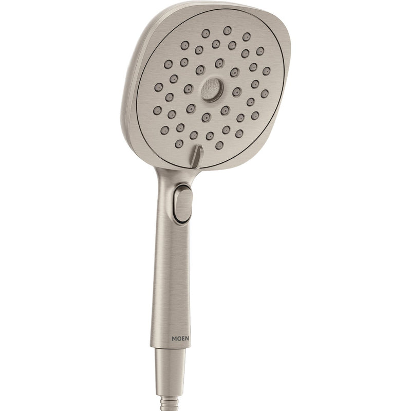 Moen Spot Resistant Brushed Nickel 6 In. Dia. Spray Head Handheld Shower
