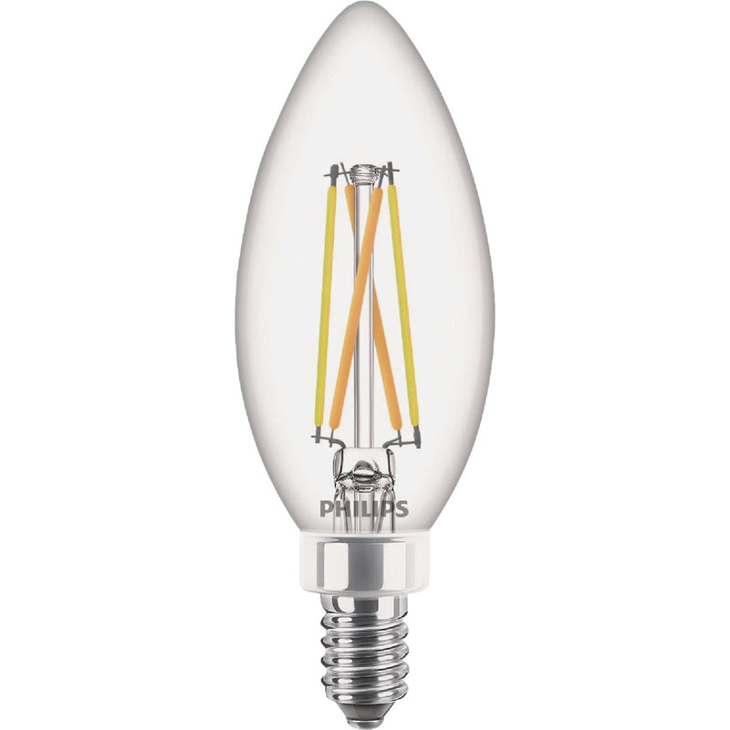 Philips Ultra Definition 40W Equivalent B11 LED Candelabra Base Soft White Light Bulb (3-Pack)