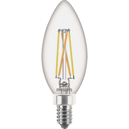 Philips Ultra Definition 40W Equivalent B11 LED Candelabra Base Soft White Light Bulb (3-Pack)