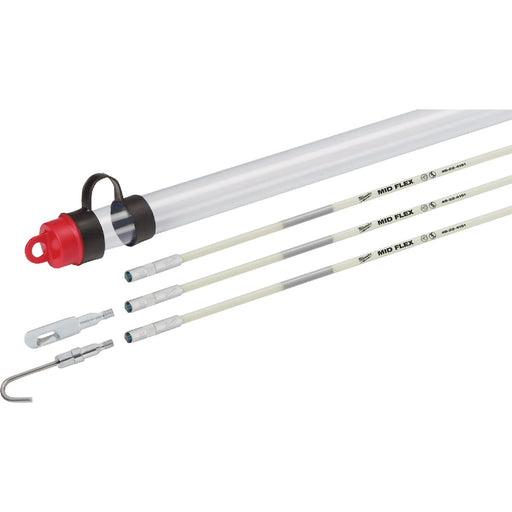 Milwaukee Mid Flex 15 Ft. Fiberglass Fish Stick Kit