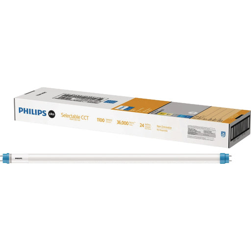 Philips FlexFit 17W Equivalent 24 In. T8 Type A + B Multi-CCT LED Tube Light Bulb