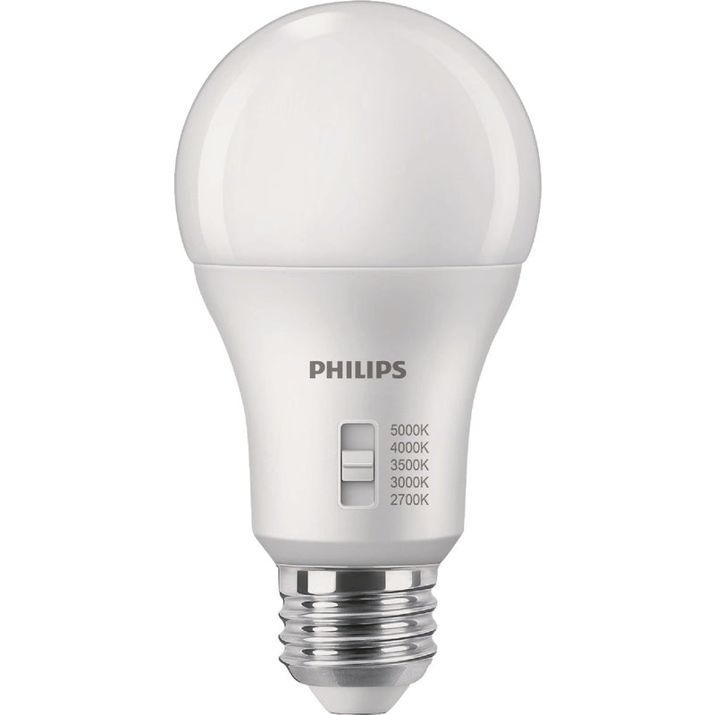 Philips 100W Equivalent 5 CCT A19 Medium Dimmable LED Light Bulb (2-Pack)