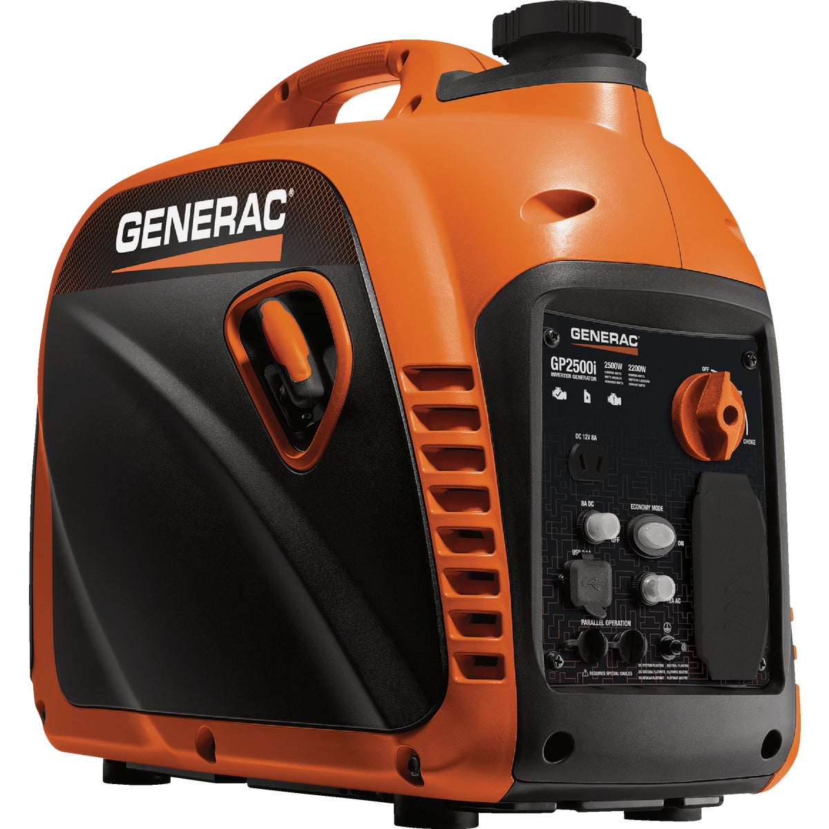 Generac GP2500i 2500W Gasoline Powered Manual Start Inverter Generator ...