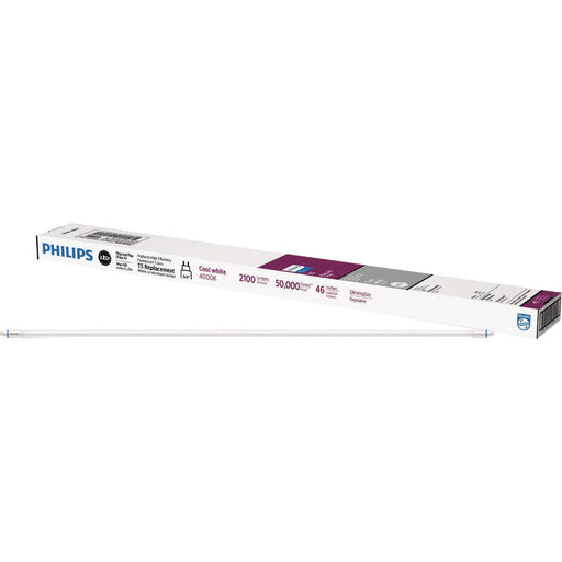 Philips InstantFit 28W Equivalent 46 In. Cool White T5 Type A LED Tube Light Bulb