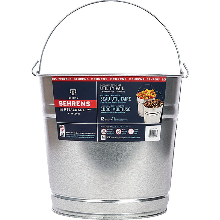 Behrens 12 Qt. Galvanized Steel Pail