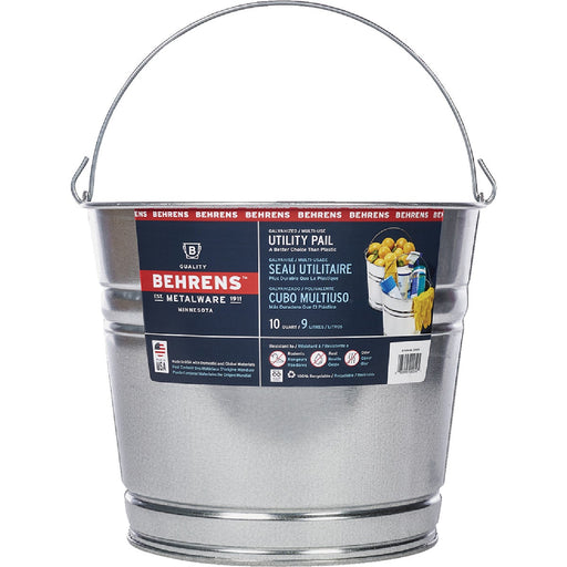 Behrens 10 Qt. Galvanized Steel Pail
