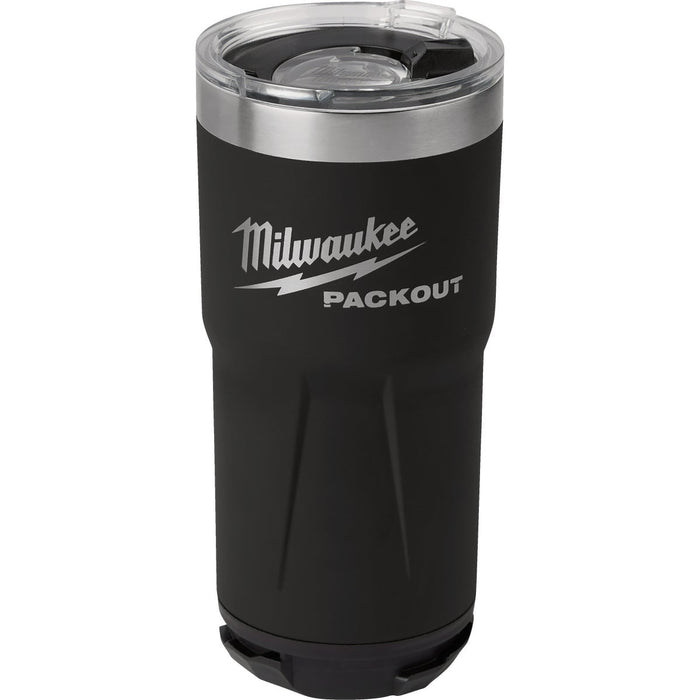 Milwaukee PACKOUT 20 Oz. Black Insulated Tumbler