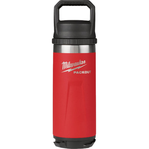 Milwaukee PACKOUT 18 Oz. Red Insulated Bottle with Chug Lid