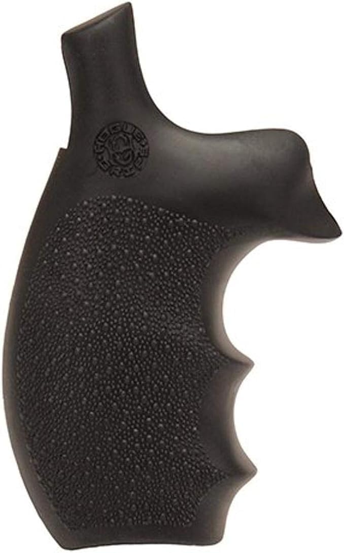 Hogue OverMolded® Rubber Bantam® Grip - Black for S&W K/L-Frame Revolvers (Round Butt)