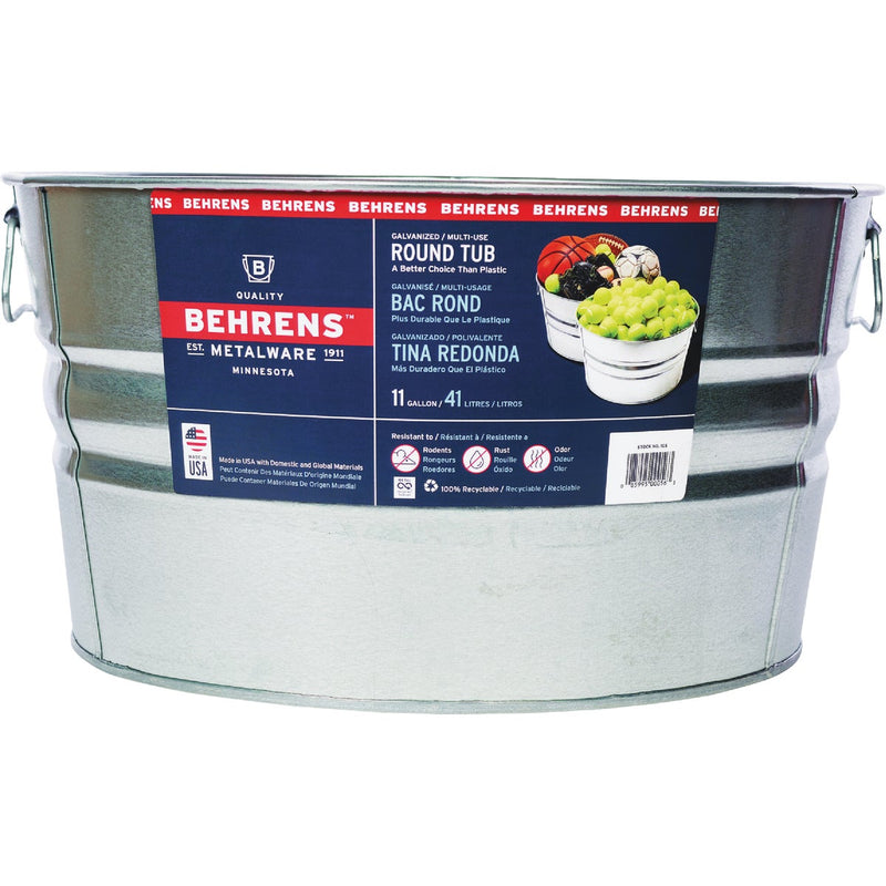 Behrens 11 Gal. Round Galvanized Steel Utility Tub