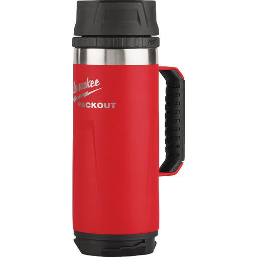 Milwaukee PACKOUT 18 Oz. Insulated Mug with Sip Lid, Red
