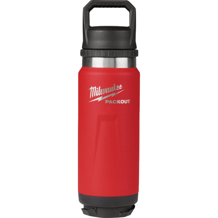 Milwaukee PACKOUT 24 Oz. Red Insulated Bottle with Chug Lid
