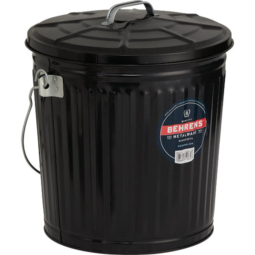 Behrens 7.5 Gal. Black Galvanized Steel Ash Pail