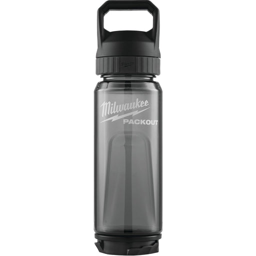 Milwaukee PACKOUT 25 Oz. Plastic Bottle with Chug Lid, Black