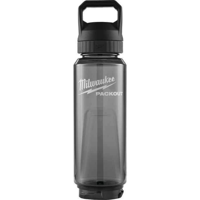 Milwaukee PACKOUT 34 Oz. Plastic Bottle with Chug Lid, Black