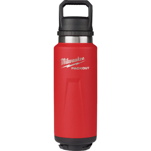 Milwaukee PACKOUT 36 Oz. Red Insulated Bottle with Chug Lid