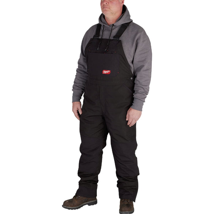 Milwaukee FREEFLEX Men's 2XL Black Insulated Bib Overalls