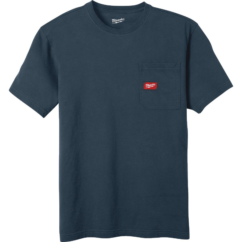 Milwaukee GridIron Men's XL Blue Short Sleeve Pocket T-Shirt