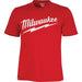 Milwaukee XL Red Short Sleeve Men's Heavy-Duty T-Shirt