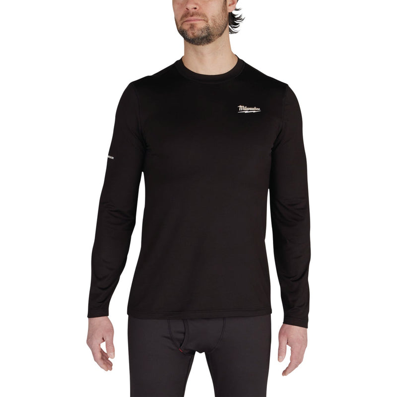 Milwaukee Workskin Medium Black Long Sleeve Men's Base Layer Shirt