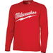 Milwaukee 2XL Red Long Sleeve Men's Heavy-Duty Shirt