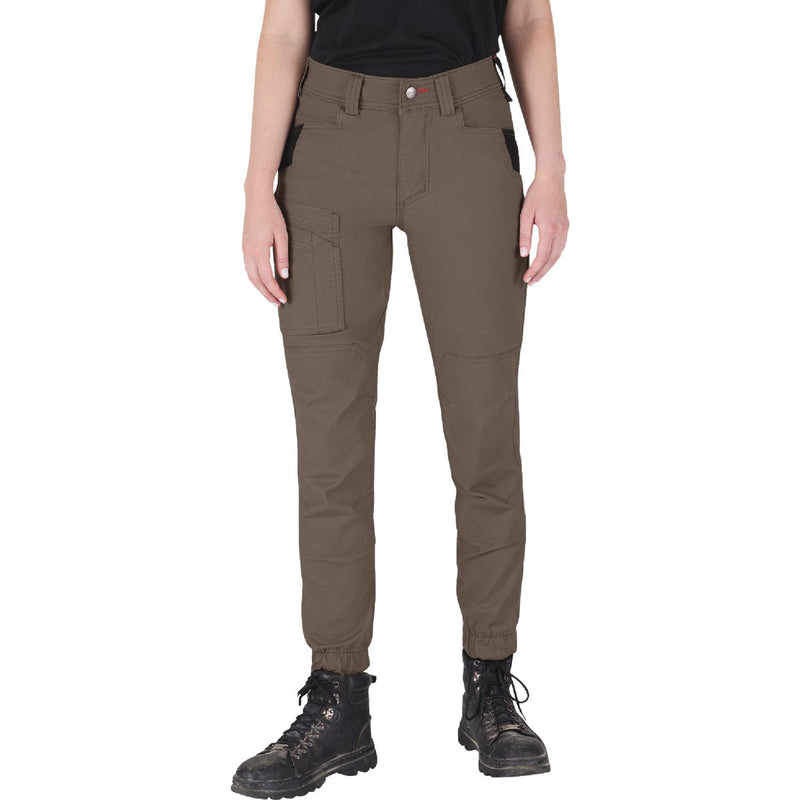 Milwaukee GRIDIRON Women's 10 Brown Double Knee Jogger Pants