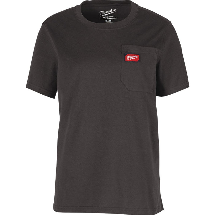 Milwaukee GridIron Women's XL Black Short Sleeve Pocket T-Shirt