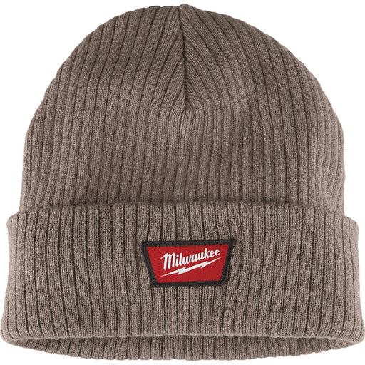 Milwaukee Brown Cuffed Beanie Rib-Knit Acrylic Sock Cap