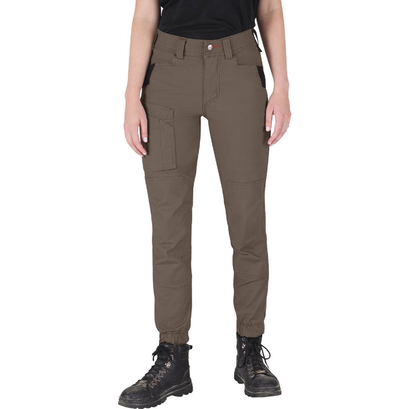 Milwaukee GRIDIRON Women's 14 Brown Double Knee Jogger Pants