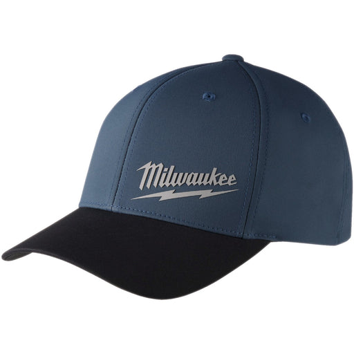 Milwaukee Workskin Blue Performance Fitted Hat, Large/XL