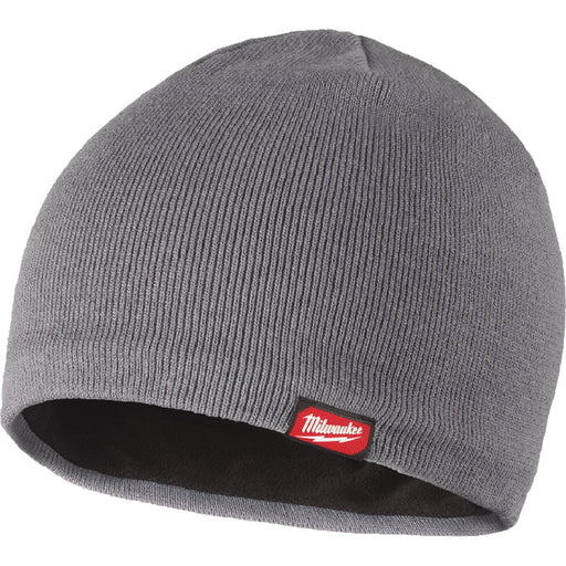 Milwaukee Gray Fleece-Lined Acrylic Beanie Sock Cap