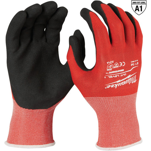 Milwaukee Unisex Medium Nylon/Lycra Blend Nitrile Dipped Cut 1 Glove