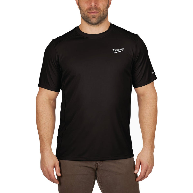 Milwaukee WorkSkin Men's XL Black Short Sleeve Lightweight Performance Shirt