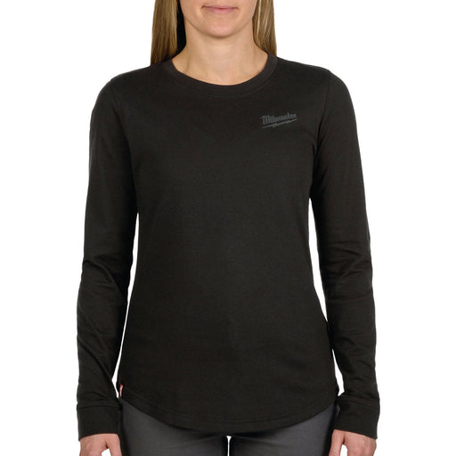 Milwaukee FREEFLEX Women's Small Black Long Sleeve Hybrid T-Shirt