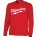 Milwaukee Medium Red Long Sleeve Men's Heavy-Duty Shirt
