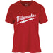 Milwaukee GridIron Women's Large Red Short Sleeve Pocket T-Shirt