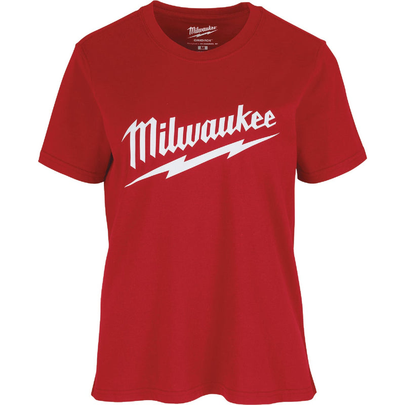 Milwaukee GridIron Women's XL Red Short Sleeve Pocket T-Shirt