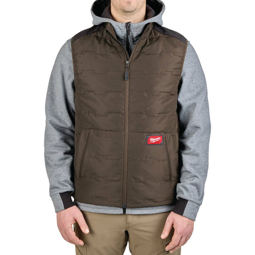 Milwaukee FREEFLEX Men's Large Brown Lightweight Insulated Vest