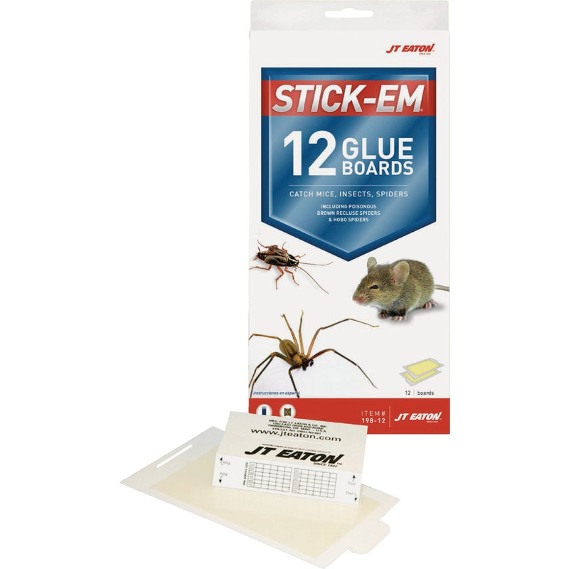 JT Eaton Stick-Em Glue Board (12-Pack)
