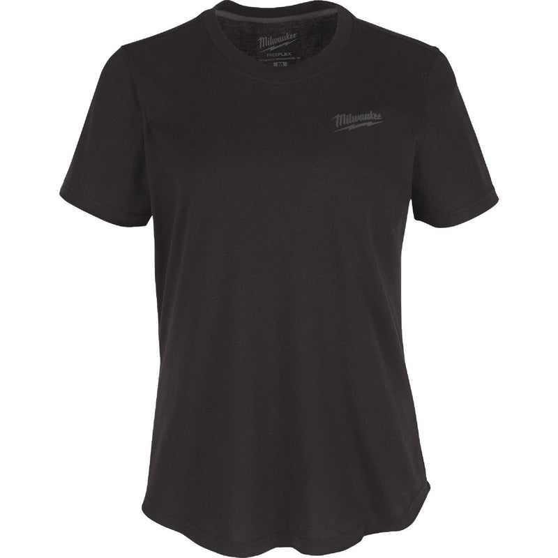 Milwaukee FREEFLEX Women's 2XL Black Short Sleeve Hybrid T-Shirt