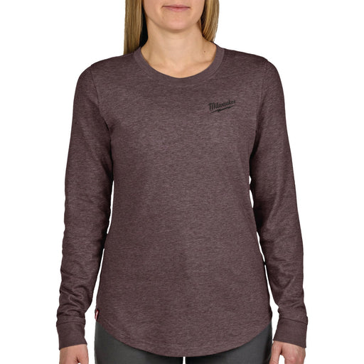 Milwaukee FREEFLEX Women's Small Purple Long Sleeve Hybrid T-Shirt