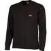 Milwaukee GridIron XL Black Long Sleeve Heavy-Duty Pocket T-Shirt