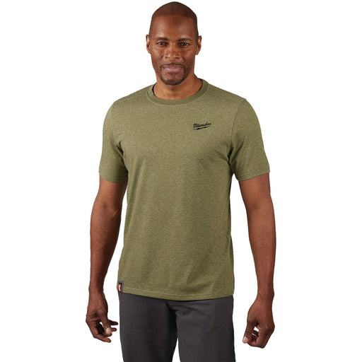 Milwaukee FREEFLEX Men's Large Green Hybrid Short Sleeve Work Shirt