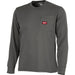 Milwaukee GridIron 2XL Gray Long Sleeve Heavy-Duty Pocket T-Shirt