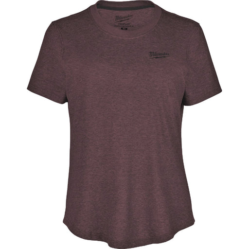 Milwaukee FREEFLEX Women's Large Purple Short Sleeve Hybrid T-Shirt