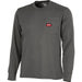 Milwaukee GridIron Medium Gray Long Sleeve Heavy-Duty Pocket T-Shirt