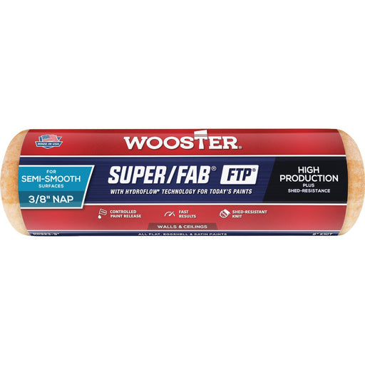Wooster Super/Fab FTP 9 In. x 3/8 In. Knit Fabric Roller Cover