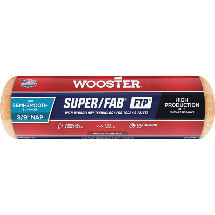 Wooster Super/Fab FTP 9 In. x 3/8 In. Knit Fabric Roller Cover