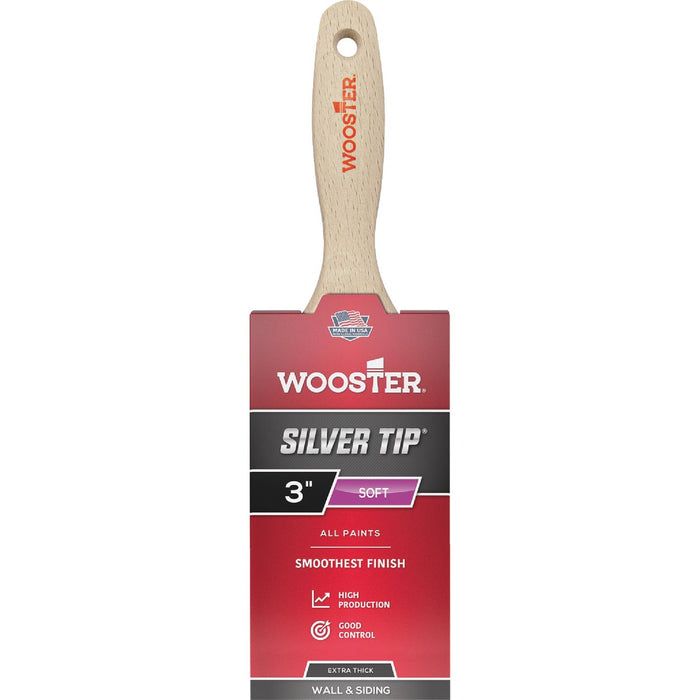 Wooster SILVER TIP 3 In. Flat Wall Varnish And Paint Brush